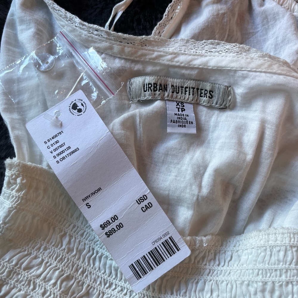 UO Angelina Lace-Inset Mini Dress